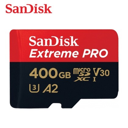 SANDISK 400G Extreme PRO A2 V30 microSDXC U3 UHS-I (SD-SQXCZ-400G) 傳輸高達170M