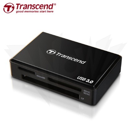 創見 Transcend 黑色 RDF8 USB 3.0 多合一 讀卡機 讀寫速度130MB (TS-RDF8K)