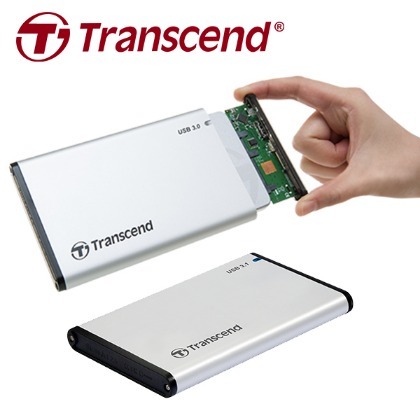 創見 Transcend 2.5吋 USB3.0 硬碟外接盒 可一鍵備份 (TS-25S3) TS0GSJ25S3 台灣公司貨