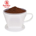 ~啡苑雅號~寶馬牌 陶瓷滴漏式咖啡濾器組合 適用2~4人 JA-001-102-C 白色