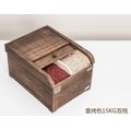 【15KG-雙格-下標區】下日本市場同步銷售桐木米箱木米桶(炭化木）米桶/儲米箱 預+現