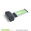 【Shentek】 33015 工業用 2埠 串口 RS232 1埠 並口 34mm ExpressCard 筆記型電腦