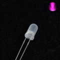 5MM/F5 霧狀LED 白髮粉紅 發光二極管LED燈 超高亮 長腳184-01611