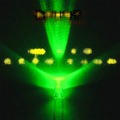 3MM綠燈 白髮綠 F3普綠 超高亮 LED發光二極管 有邊短腳. 231-01942