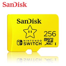 SanDisk 256G microSDXC UHS-I 任天堂Switch專用記憶卡 (SD-SQXAO-256G) 傳輸速率高達 100MB/s