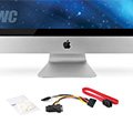 OWC DIY Internal SSD Add-On Kit 27 吋 iMac (2010) iMac 轉 SSD SATA 數據線，iMac 轉硬碟電源線，熱保護膠安裝套件