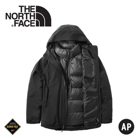 【The North Face 美國 女 GORE-TEX羽絨兩件式外套《黑》】46I7/防水外套/兩件式外套/羽絨外套