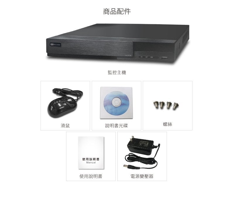 全視線 NVR-PB8311 8路 H.265 快速設定網路型錄放影機