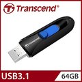 【Transcend 創見】64GB JetFlash790 USB3.1隨身碟-經典黑