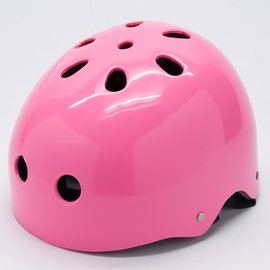 【D.L.D 多輪多】專業直排輪 溜冰鞋 自行車 安全頭盔 安全帽(粉紅)