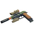 M93R-消音器狙擊造型燈光音效後定功能電動玩具槍