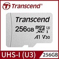 【Transcend 創見】256GB USD300S microSDXC UHS-I U3(V30/A1)記憶卡,附轉卡