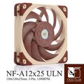 Noctua NF-A12x25 ULN 1200/900 RPM SSO2 磁穩軸承 AAO 防震靜音扇