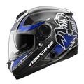 【ASTONE】GT1000F AC9 蠍子(透明碳纖/藍) 全罩式安全帽