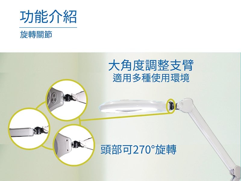 日機】放大鏡燈NLLP60BT-5D 2.25倍率放大鏡美容放大燈LED放大燈| LED頭