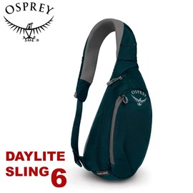 【OSPREY 美國 Daylite sling 6 側背包《汽油藍》6L】輕量多功能休閒單肩背包/斜背包/健行/跑步/越野單車環島/野外探險