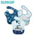 【Bumkins】防水圍兜兜(三件組) S3-BN2 恐龍世界