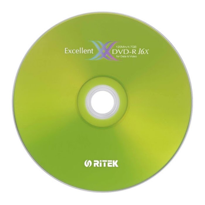 錸德 RiTEK 空白光碟片 X版 16X DVD-R 4.7GB 燒錄光碟片X50片裸裝