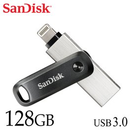 SANDISK iXpand Go 128G 儲存裝置 旋轉隨身碟 iPhone / iPad 適用 (SD-IXP-60N-128G) 儲存裝置 OTG