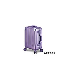 【ARTBOX】威尼斯漫遊-26吋鏡面鋁框行李箱(女神紫)