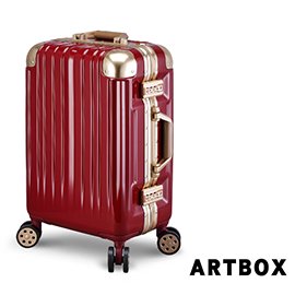 【ARTBOX】威尼斯漫遊-26吋鏡面鋁框行李箱(活力紅)