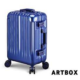 【ARTBOX】威尼斯漫遊-26吋鏡面鋁框行李箱(寶石藍)