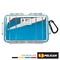 美國 PELICAN 1050 Micro Case 派力肯 塘鵝 微型防水氣密箱 透明 藍色 公司貨