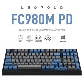 | MOJO | Leopold FC980M PD 藍灰紀念版 PBT二射成型字體正刻英文 茶/青/紅
