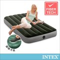 【INTEX】經典單人加大充氣床墊(fiber-tech)-內建腳踏幫浦-寬99cm 15020260(64761)