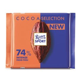 【買四送一、贈品隨機】Ritter Sport 74%秘魯巧克力100g