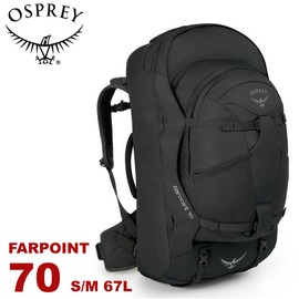 【OSPREY 美國 Farpoint 70 S/M 旅行子母背包《火山灰》67L】雙肩背包/後背包/行李箱/登山/自助旅遊