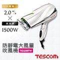 【日本TESCOM】防靜電大風量吹風機 TID2200TW-W 珍珠白
