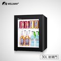 Wellway Minibar 30L 無聲節能環保小冰箱XC-30C (玻璃門)