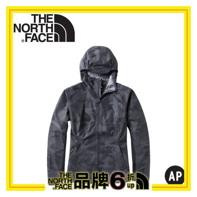 【The North Face 男 防水外套《迷彩印花》】3YVE/防水外套/衝鋒衣/防風外套/保暖外套/防風