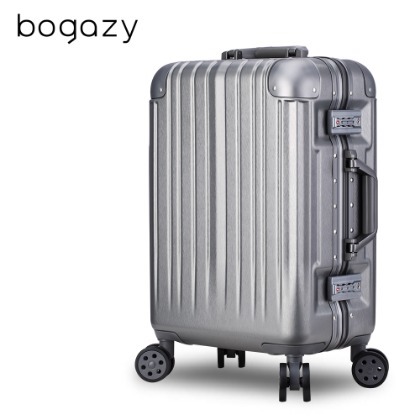 【Bogazy】綠野迷蹤 20吋PC鋁框行李箱(多色任選)