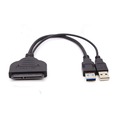 台南 USB3.0轉SATA資料線/硬碟易驅線轉接線/2.5寸光碟機轉換器SSD固態硬碟轉接線(供電款)