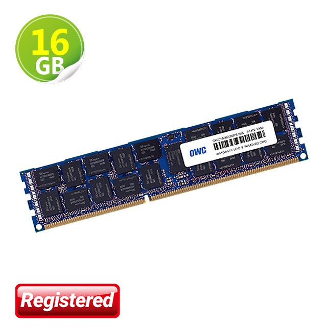 16GB OWC Memory PC3-14900 DDR3 ECC-REG 1866MHz Mac 電腦升級解決方案