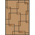 【范登伯格】比利時SOFT柔軟處理地毯-棕色黑條紋140x200cm