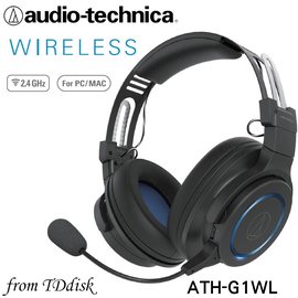 志達電子 ATH-G1WL 日本鐵三角Audio-technica 2.4GHz無線耳罩式電競用耳機麥克風組 (台灣鐵三角公司貨) switch 適用
