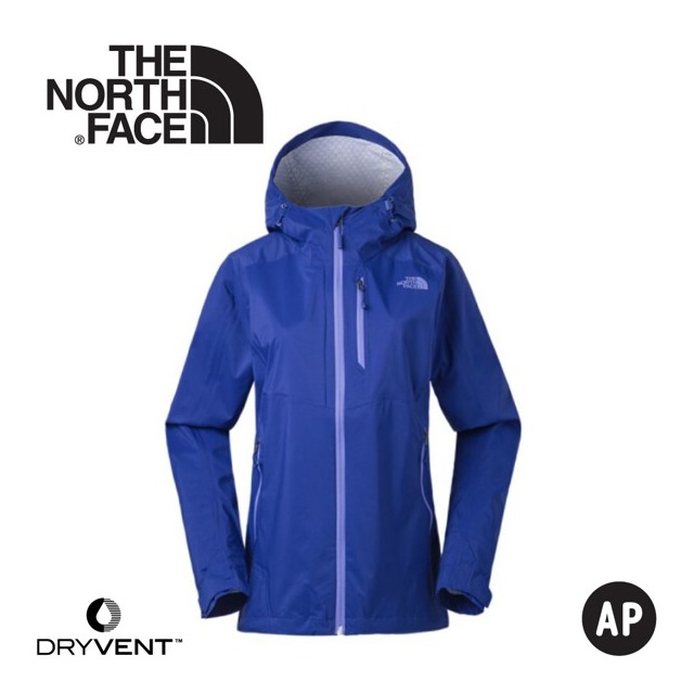 【The North Face 女 DryVent防水外套《藍》】3GIM/防水外套/衝鋒衣/防風外套/保暖外套