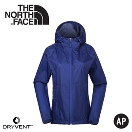 【The North Face 女 DryVent防風防水連帽外套《藍》】3CHS/夾克/風雨衣/休閒外套