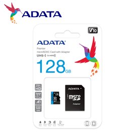 [保固公司貨] ADATA 威剛 Premier 128GB micro SDXC UHS-I C10 記憶卡 (ADC10-128G)