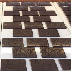 pc材質巧克力模具排塊薄片可可果方格朱古力模聯排硬質耐摔烘焙NO.4