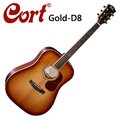 CORT Gold-D8嚴選西岸雲杉木面單板木吉他