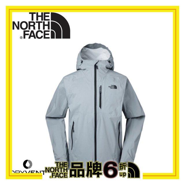 【The North Face 男 DryVent防水連帽外套《灰》】3GCW/夾克/風雨衣/保暖外套