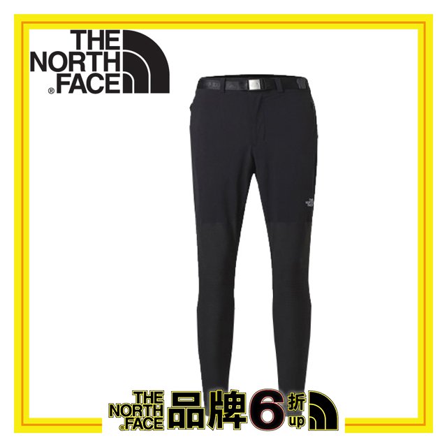 【The North Face 男 DWR防潑水長褲《黑》】3CHH/緊身長褲/健行褲/運動褲