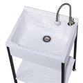 新時代衛浴 60 公分實心人造石洗衣槽 台制好品質 活動洗衣板 搭配不鏽鋼支撐架 ast 560