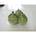 【泰國進口蔬菜種子】玉玲瓏圓茄~ 果實卵圓型，顏色白綠相間，萼片形狀漂亮