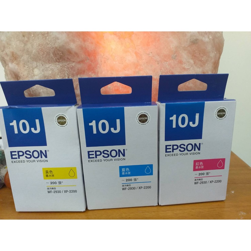 EPSON 10J原廠T10J250藍色+T10J350紅+T10J450黃原廠墨水匣XP-2200 WF-2930