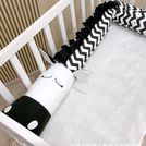 ✦愛美家✦200CM新款嬰兒床圍黑白斑馬兒鱷魚兒童床安全防撞護欄純棉床靠(680元)